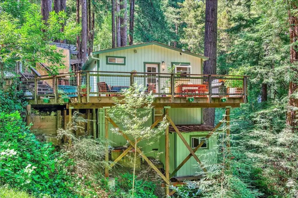 Cozy Cabin In Redwoods With Hot Tub Guerneville Exterior photo